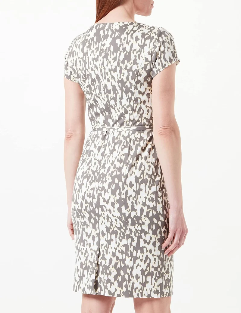 Vera Mont Damen Kleid 40 Khaki/Gelb, 40 Khaki/Gelb