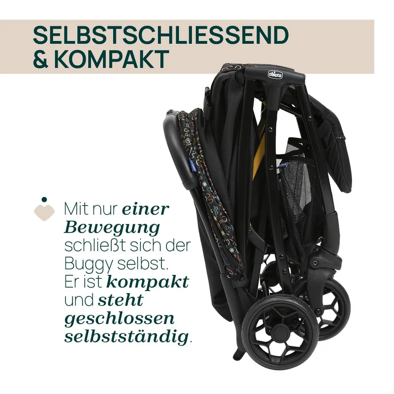 Chicco Glee lighter Kinderwagen, Buggy, praktisch und leicht, automatischer Schliessmechanismus, bre