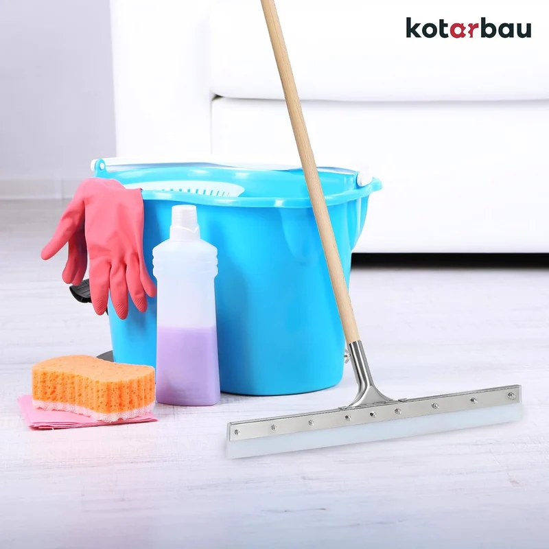 KOTARBAU® Wasserschieber - Silikon abzieher - Silikon -Wasserabzieher – 60 cm – Bodenabzieher - Gumm