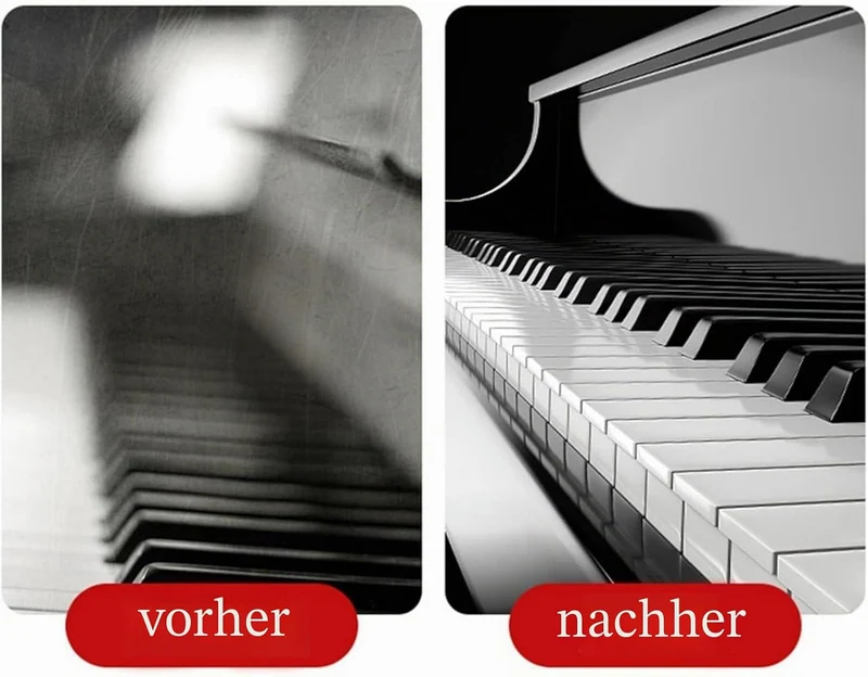 2 Stück Klavierlack Politur und Reiniger 120ml,Klavier Zubehör, Klavierlack Hochglanz – Sanft Kratze