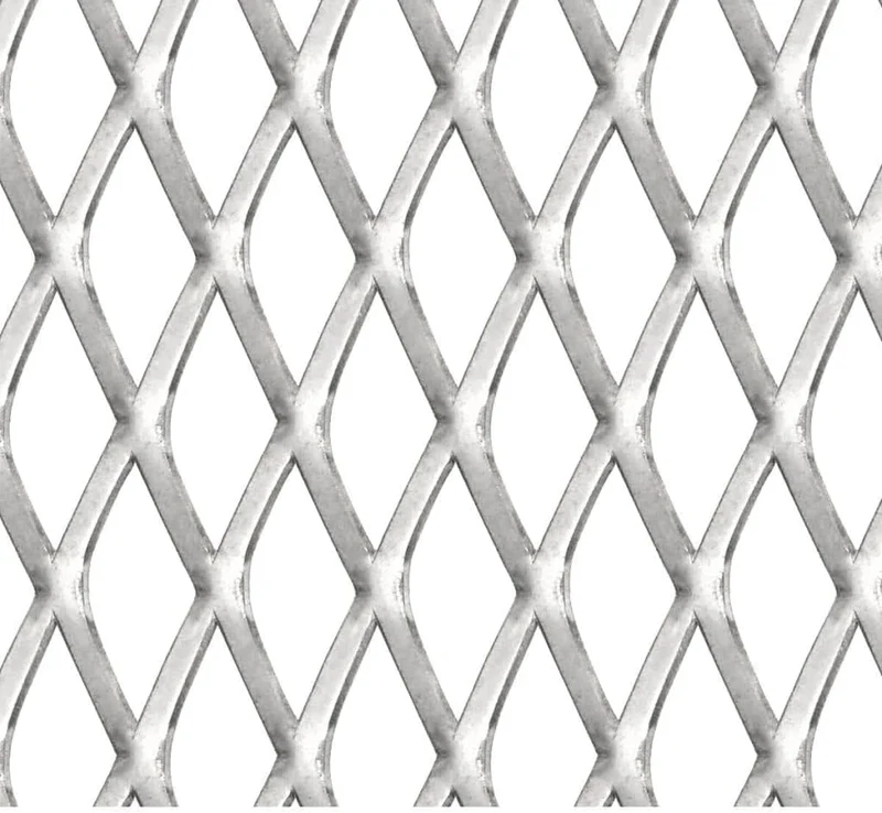 vidaXL Gittermatte Gitterpaneel Streckmetall Edelstahl Gitter 50×50cm 45×20×4mm