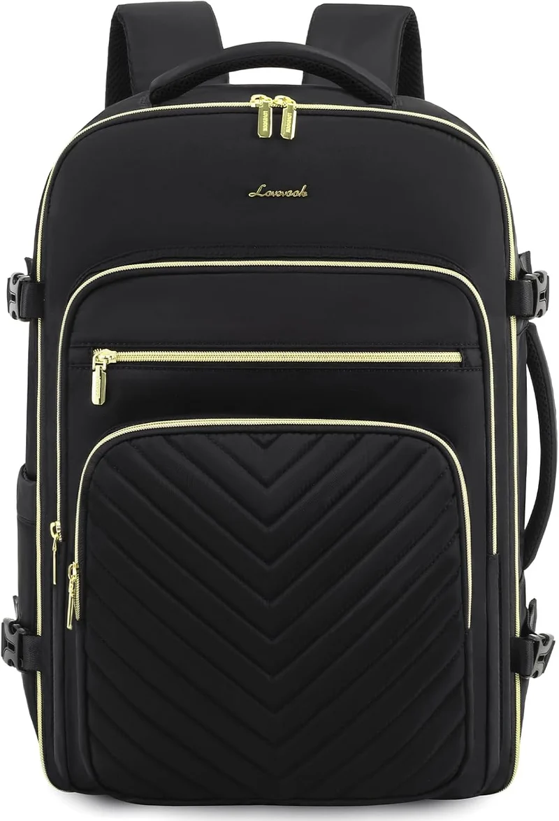 LOVEVOOK Handgepäck Rucksack Flugzeug, 50L Reiserucksack Damen Gross, Wasserdicht Laptop Rucksack Da