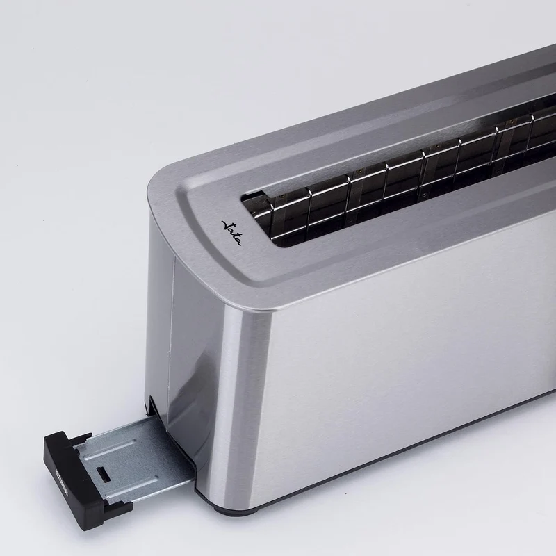 Jata TT1043 Breitschlitz-Toaster, Edelstahl, Grau Modern, Modern