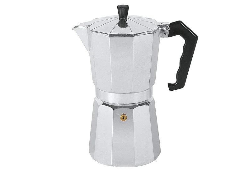 KRÜGER Nova CAFFETERIA MOKYTA Espressokocher 9 Tassen Alu, Silber