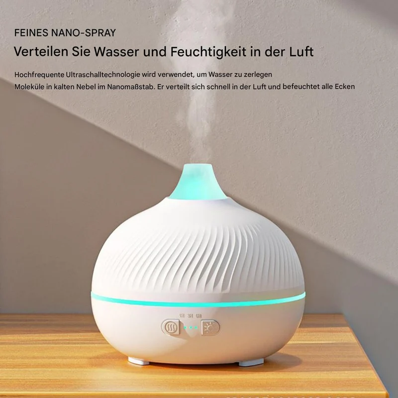 Duftöl Diffuser,USB Steckdosenbetrieb Leise mit Timer | Elektrischer Aroma Diffusor mit Nebel und Lu