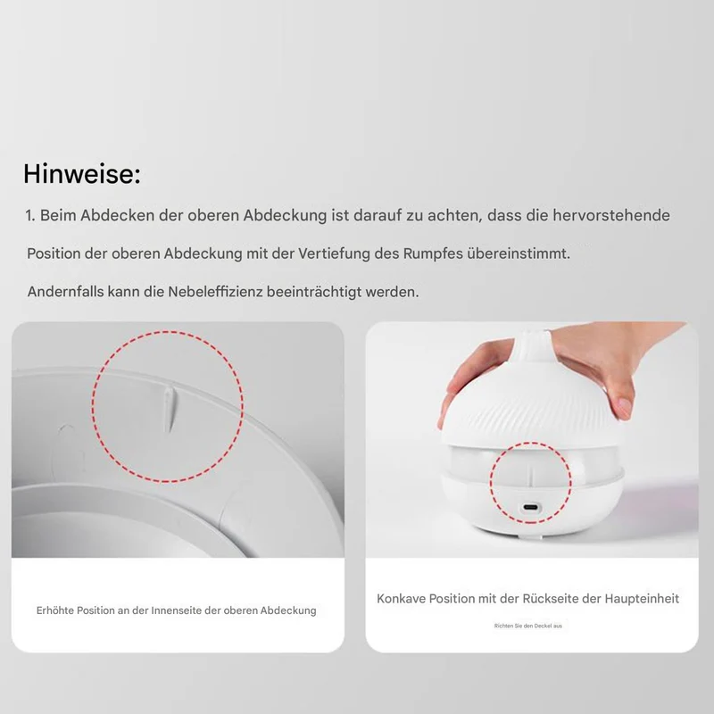 Duftöl Diffuser,USB Steckdosenbetrieb Leise mit Timer | Elektrischer Aroma Diffusor mit Nebel und Lu