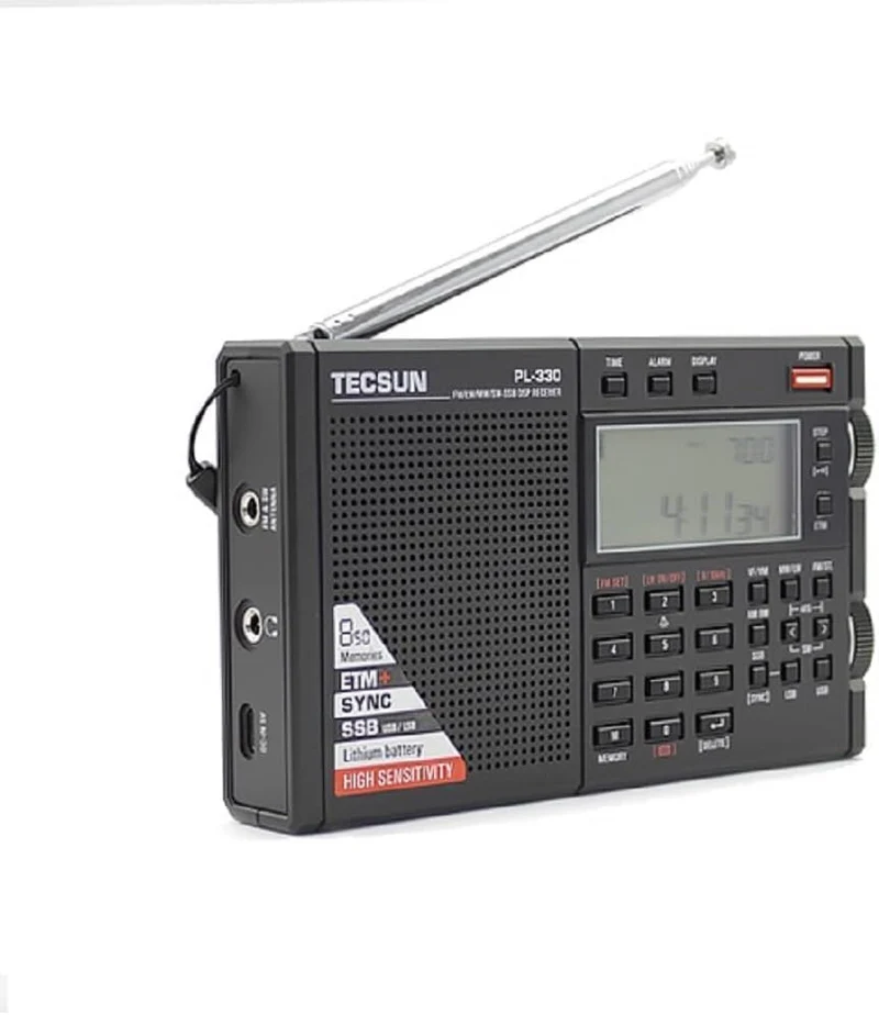 Tecsun PL-330 Tragbarer Weltempfänger – Digitaler DSP-Empfänger für FM-Stereo, LW, MW & KW mit SSB &