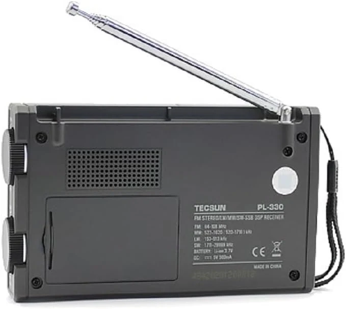 Tecsun PL-330 Tragbarer Weltempfänger – Digitaler DSP-Empfänger für FM-Stereo, LW, MW & KW mit SSB &