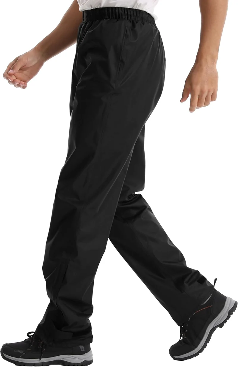 Coutyuyi Regenhose für Herren wasserdichte Leichte Winddichte Outdoorhose zum Wandern Camping Golf X