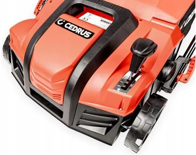 CEDRUS WE40 Elektrischer Vertikutierer & Rasenlüfter 2in1 2000W, 40 cm Arbeitsbreite, 55L Fangkorb,