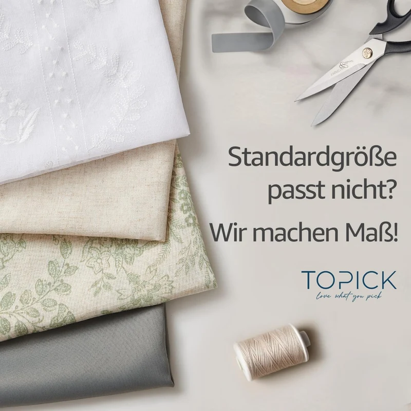 TOPICK Gardinen mit Ösen Vorhänge Wohnzimmer Gardinenschals Schlafzimmer Curtains Living Room H175XB