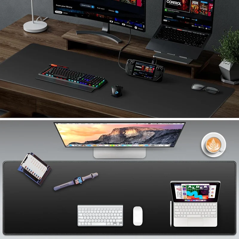 Schreibtischunterlage Mauspad, Mauspad XXXL 1200x400mm, Mausunterlage Gross, Gaming Mouse Pad, Ausla
