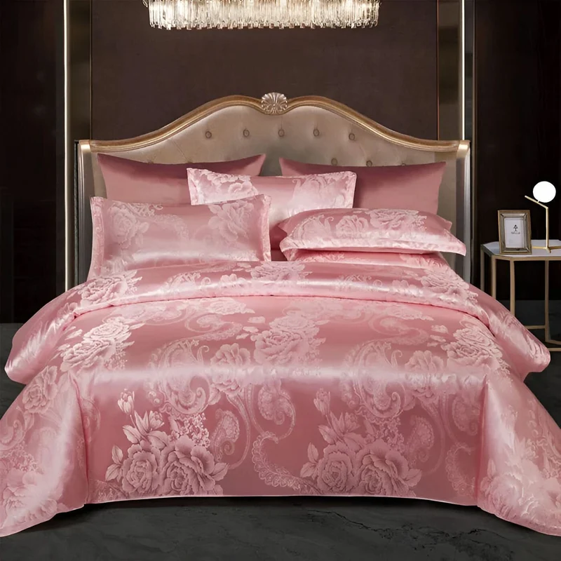 SILKLOFT – Elegantes Satin Jacquard Bettwäsche Satz
