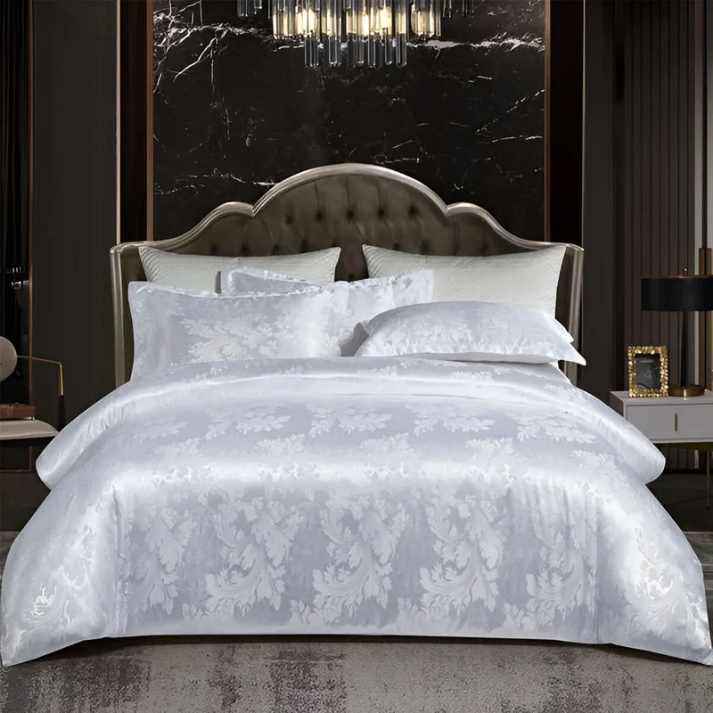 SILKLOFT – Elegantes Satin Jacquard Bettwäsche Satz