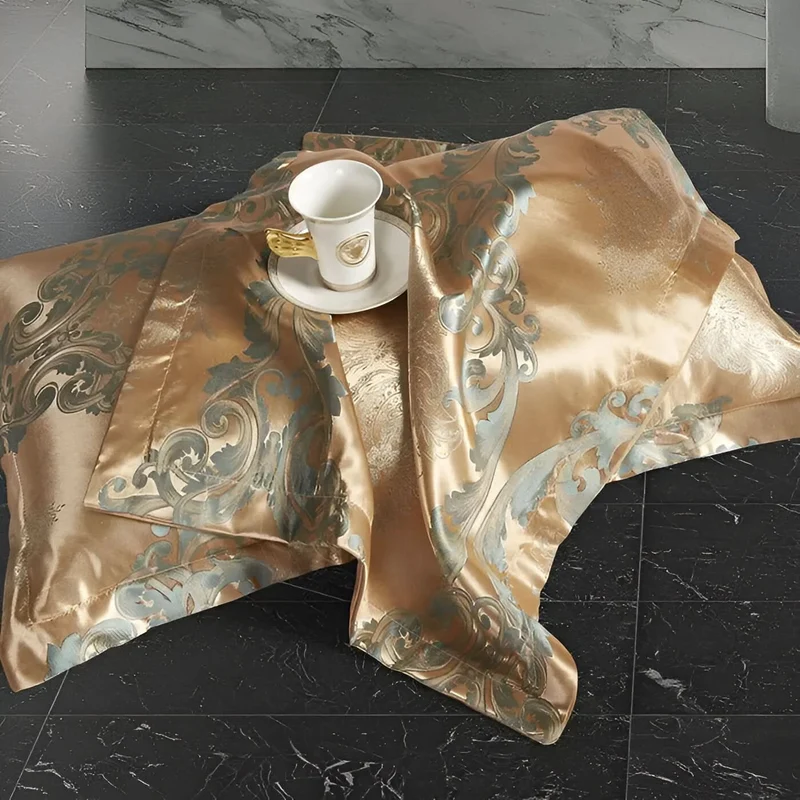 SILKLOFT – Elegantes Satin Jacquard Bettwäsche Satz