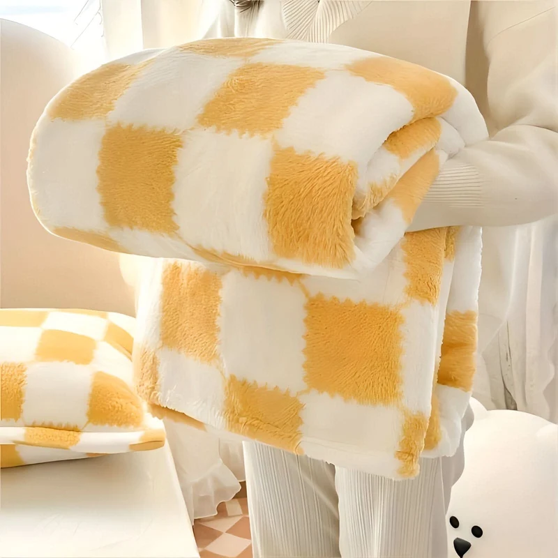 SNUGSPOT – Bunt Karierte Flausch Decke