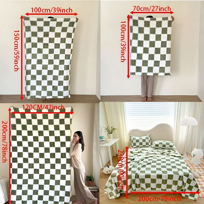 SNUGSPOT – Bunt Karierte Flausch Decke