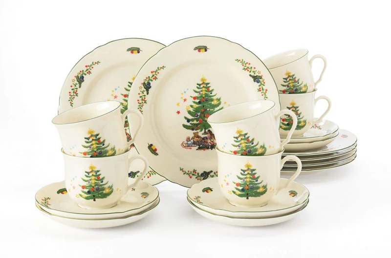 Seltmann Weiden Kaffeeservice 18-teilig Cream | Set für bis zu 6 Personen |Serie Marieluise | beinha