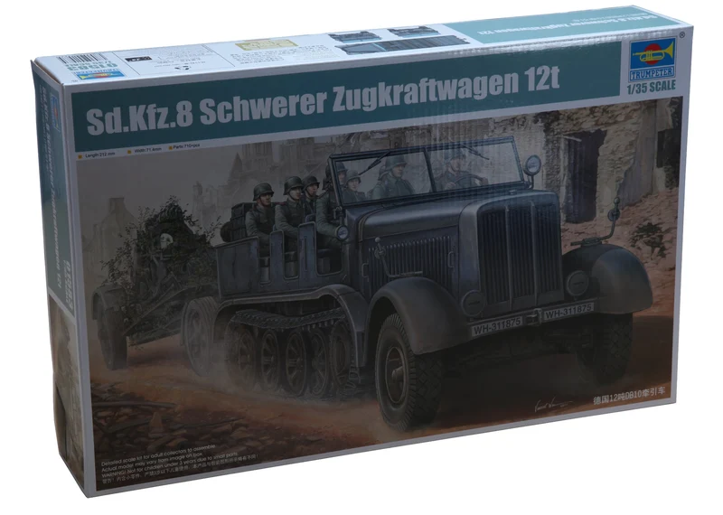 Trumpeter 01583 Modellbausatz Sd.Kfz.8 Schwerer Zugkraftwagen 12t
