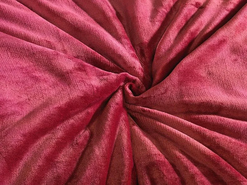 DreamHome Winter Wende Plüsch Bettwäsche 135x200 Nicky-Teddy Cashmere Touch Coral Fleece Bettdezug +