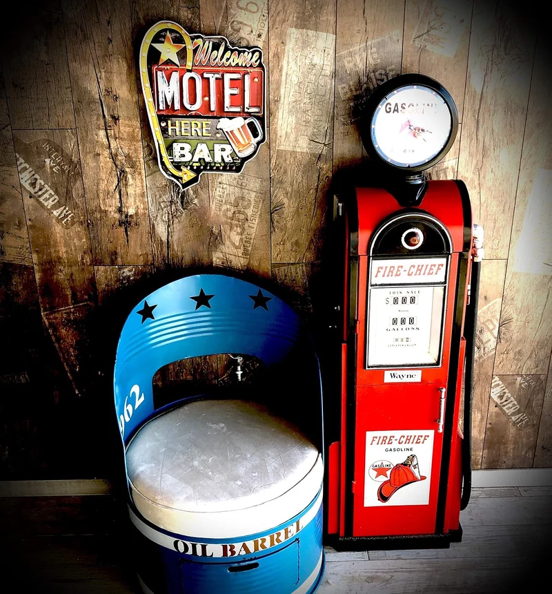 DiiliHiiri Leuchtschild Retro-Schild Wandschild im Vintage-Stil LED Schild Dekoschild Zubehör für Wo
