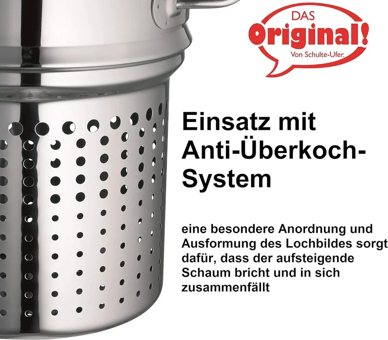 Schulte-Ufer 64446-20 Spagettitopf Wega 20 cm