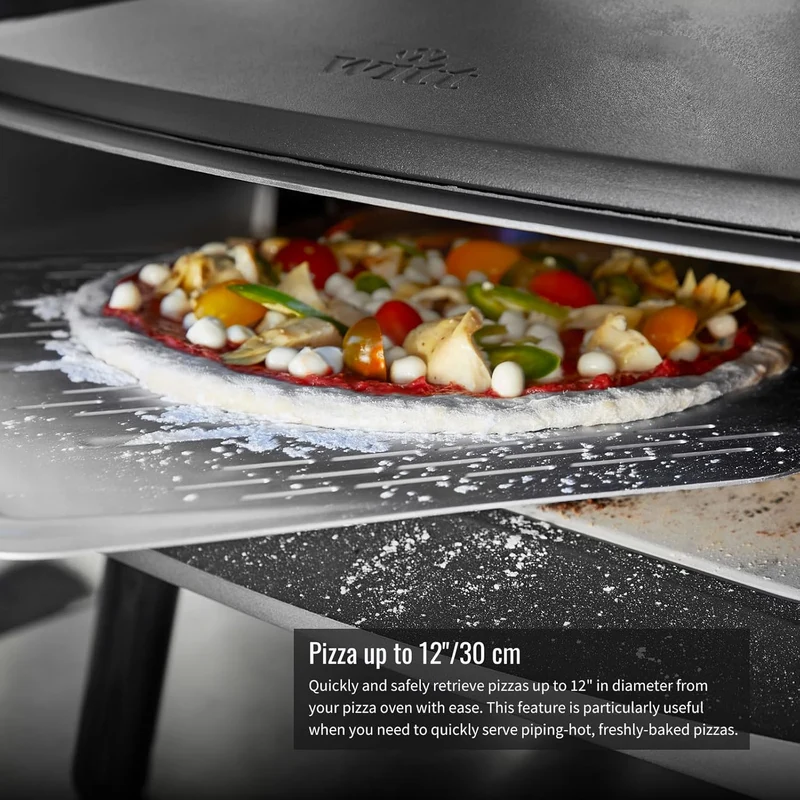 WITT 30,5 cm perforierter Pizzaschieber – ultradünner Aluminiumschaufel zum einfachen Herausnehmen v