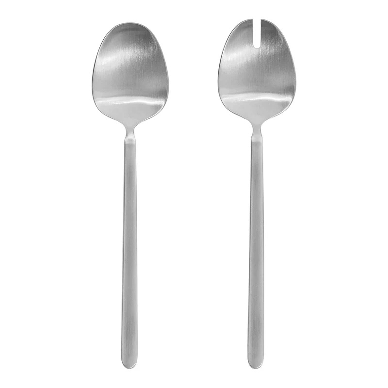 Blomus 63952 Salatbesteck-63952 Salatbesteck, Edelstahl gebürstet