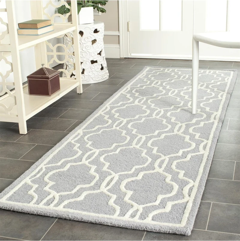 SAFAVIEH Spalier Teppich für Wohnzimmer, Esszimmer, Schlafzimmer - Cambridge Collection, Kurzer Flor