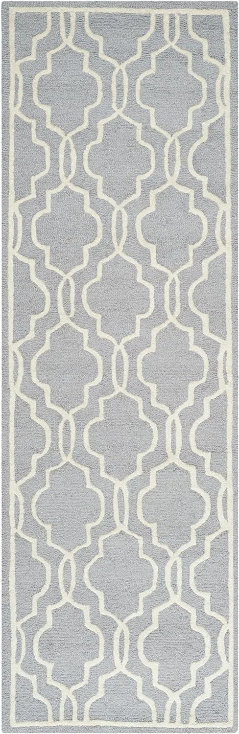 SAFAVIEH Spalier Teppich für Wohnzimmer, Esszimmer, Schlafzimmer - Cambridge Collection, Kurzer Flor