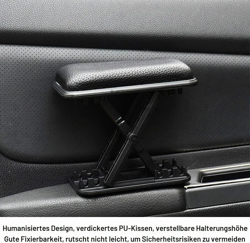 Tomotato Universal Autotürarmlehne, Einstellbare Auto Armlehne Linker Ellenbogen Unterstützung Pad A