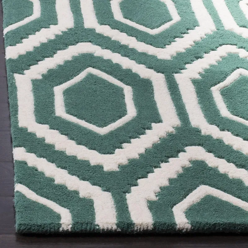 SAFAVIEH Zeitgenössische Teppich für Wohnzimmer, Esszimmer, Schlafzimmer - Chatham Collection, Kurze