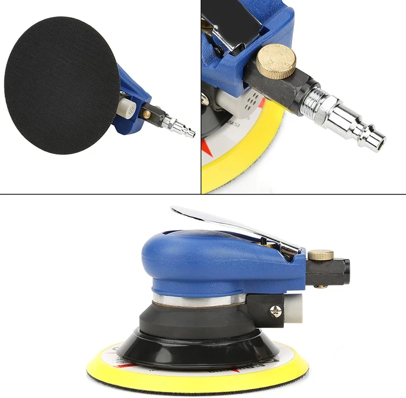 Tyenaza Schleifer, Druckluft Schleifgerät, Druckluft Exzenterschleifer AT-980-6 5 Zoll Air Exzenters