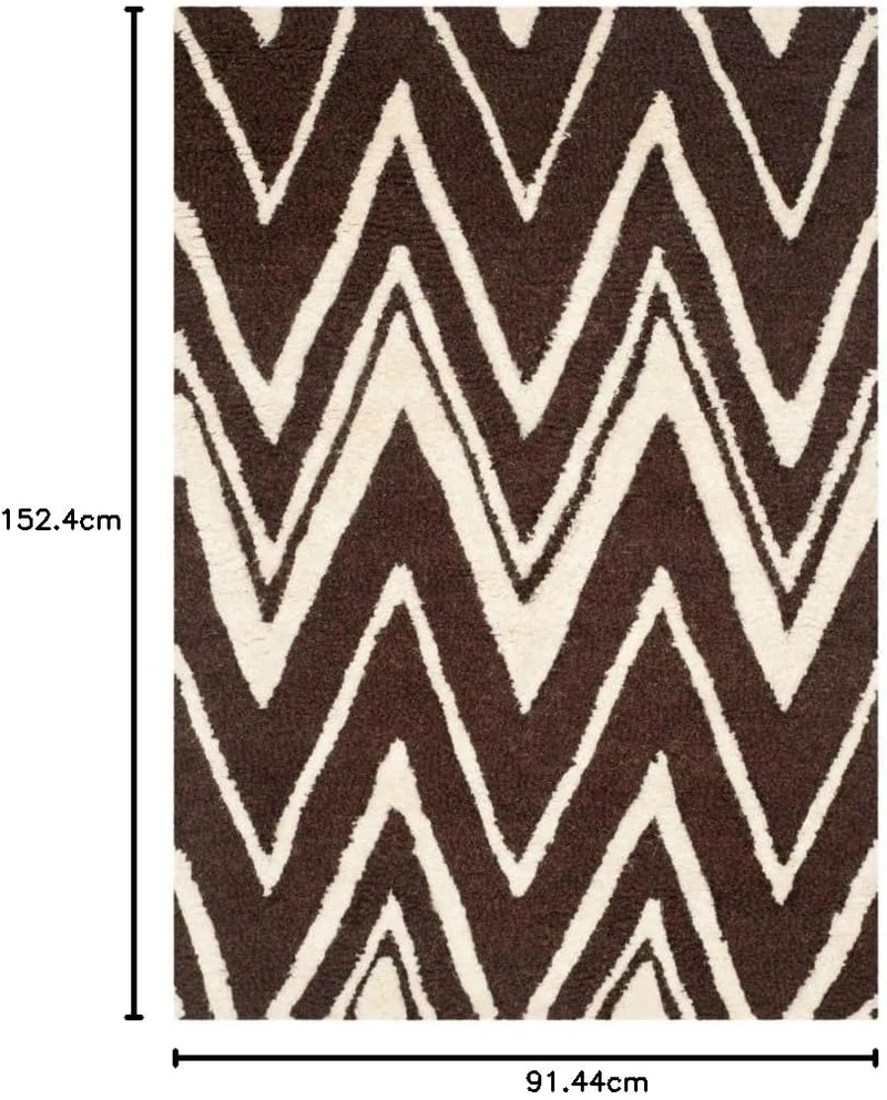 SAFAVIEH Modern Teppich für Wohnzimmer, Esszimmer, Schlafzimmer - Cambridge Collection, Kurzer Flor,