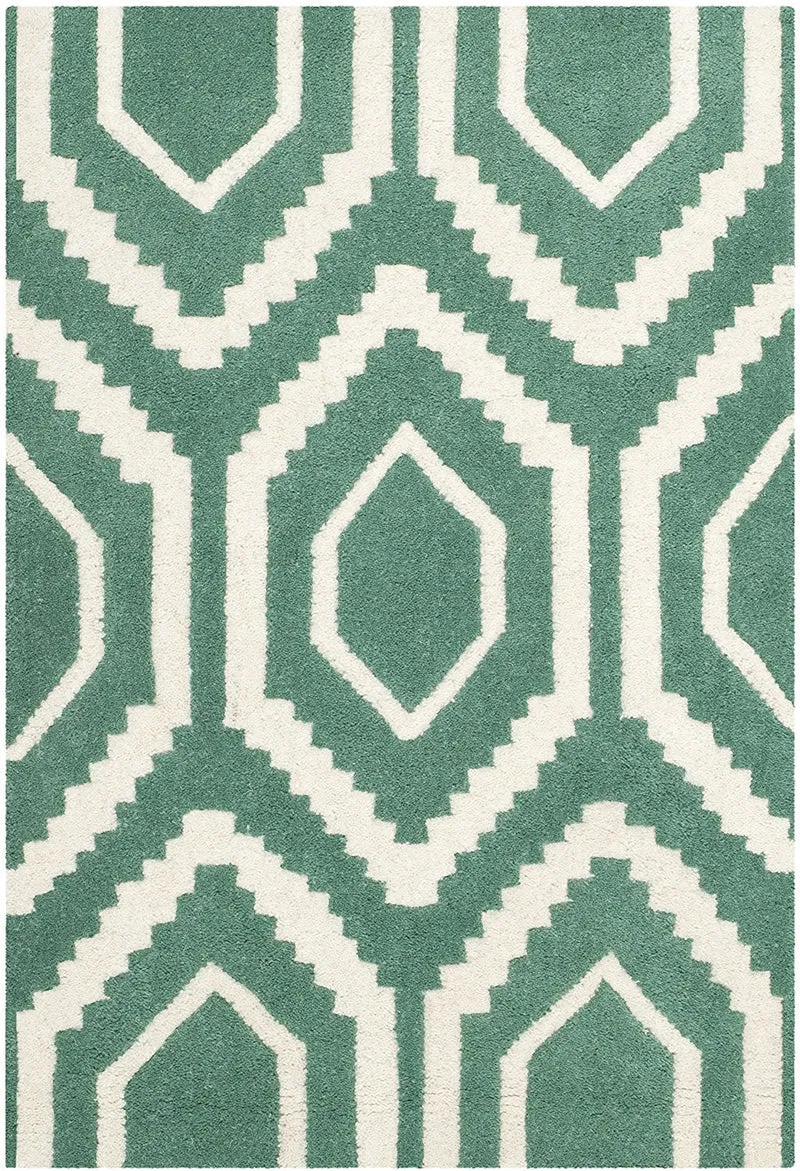 SAFAVIEH Zeitgenössische Teppich für Wohnzimmer, Esszimmer, Schlafzimmer - Chatham Collection, Kurze