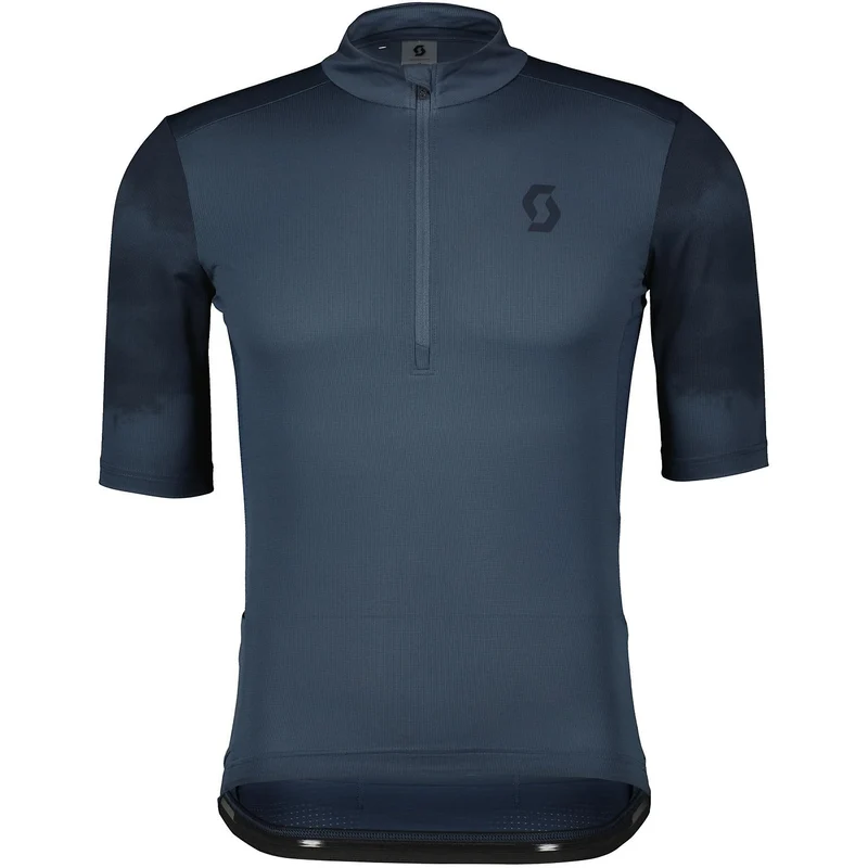 Scott Gravel 10 Fahrrad Trikot kurz fir grün 2024 S Metal Blue - Dark Blue, S Metal Blue - Dark Blue