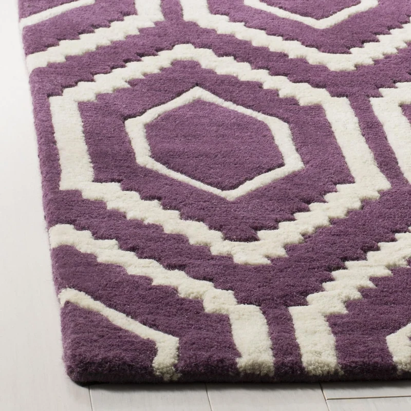 SAFAVIEH Zeitgenössische Teppich für Wohnzimmer, Esszimmer, Schlafzimmer - Chatham Collection, Kurze