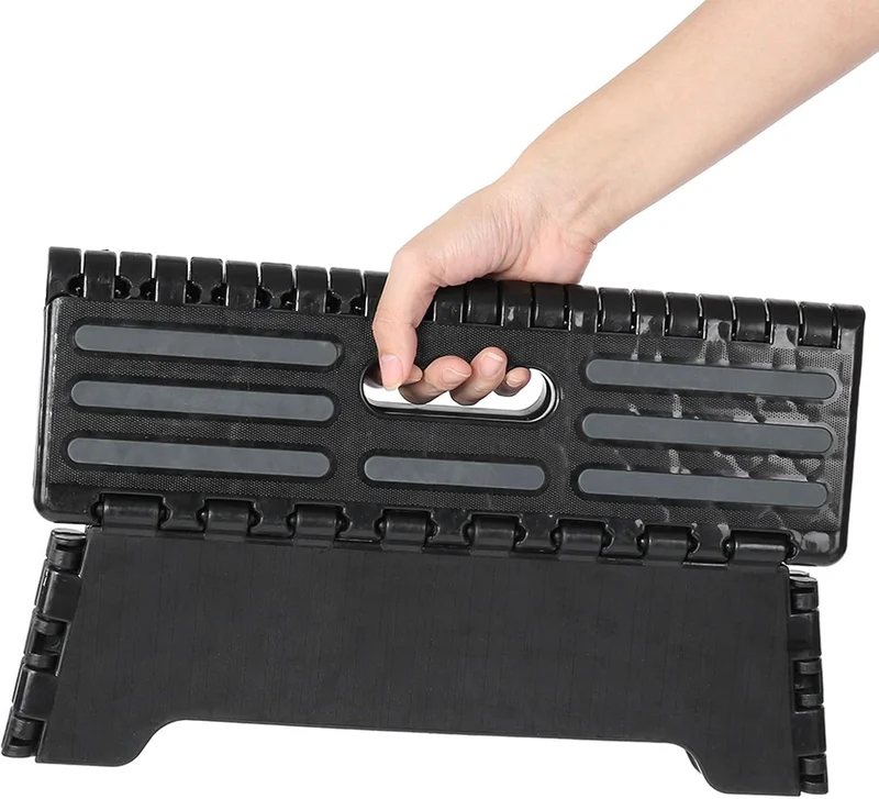 Faltbare Einzelne Trittstufe, 37,8 x 21,6 x 13 cm für ältere Menschen und Behinderte, tragbarer Hock