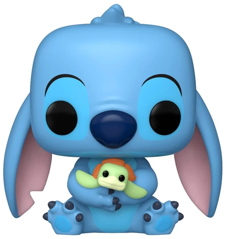 Funko Pop! Disney: Lilo & Stitch - Stitch with Turtle (Exc), Sammelfigur aus Vinyl - 73608