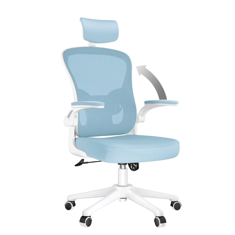 rattantree Bürostuhl Ergonomisch, Schreibtischstuhl mit Verstellbarer Kopfstütze, Armlehnen und Lend