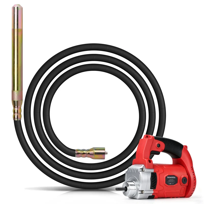 2800W Betonrüttler mit 38mm 4m Kabel Betonverdichter, 6800U/min Betonrüttler mit 4m Kabel, Betonrütt