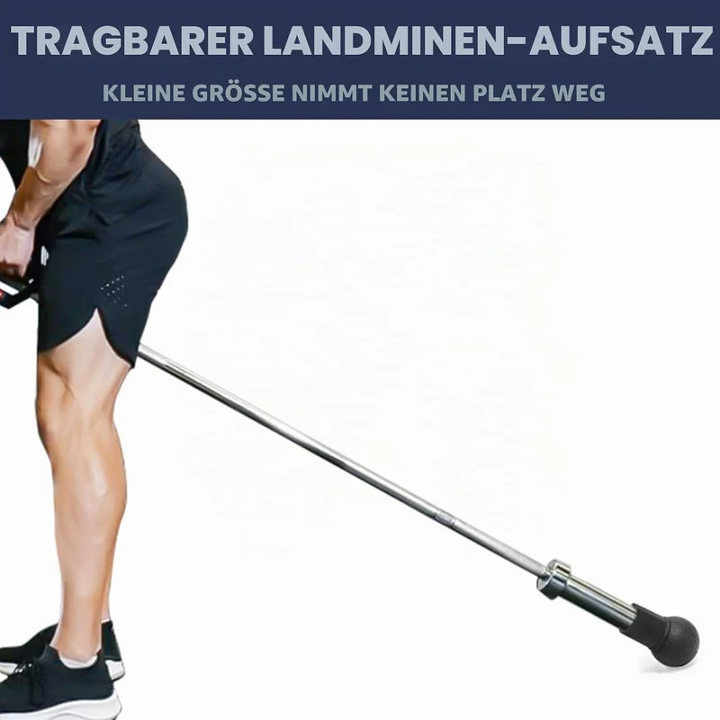 Landmine Aufsatz für Langhantel 50mm: Langhantel Zubehör Landmine, Rutschfest Landmine Base Griffe,