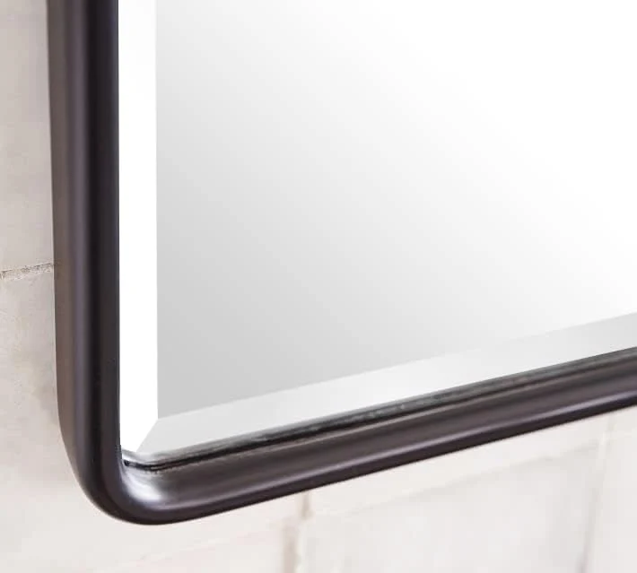TEHOME 50,8 x 76,2 cm Pivot Rechteck Badezimmerspiegel Öl eingerieben Bronze Metall gerahmt Kippen a