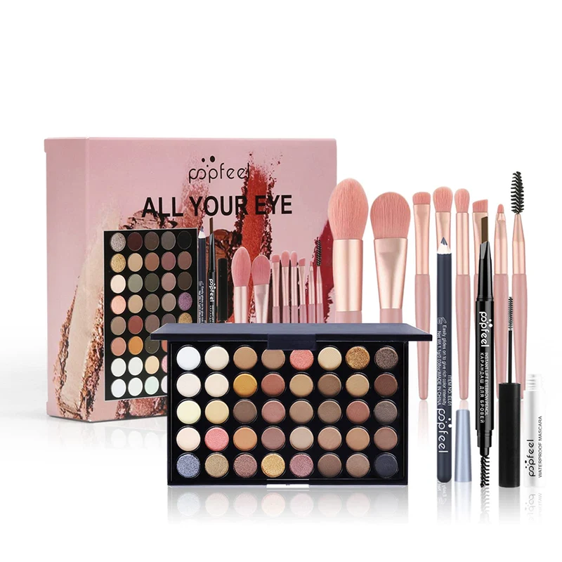 Professionelles Make-up Sets, MKNZOME 12st Schminke Set Damen Schminkset Makeup Paletten Kosmetik Li
