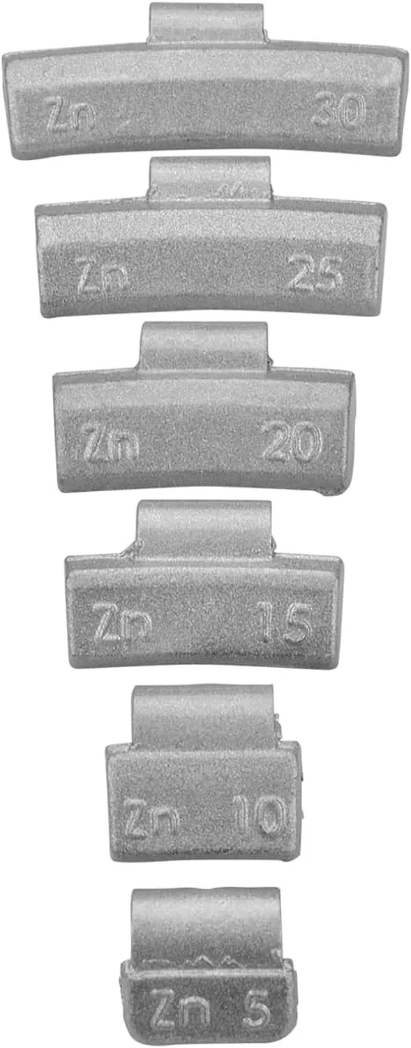 HASKYY 225x Schlaggewichte ALUFELGEN Auswuchtgewichte Wuchtgewichte 5-30g Sortiment, Alufelgen