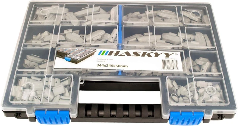 HASKYY 225x Schlaggewichte ALUFELGEN Auswuchtgewichte Wuchtgewichte 5-30g Sortiment, Alufelgen