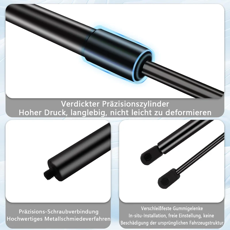 2x Kofferraum Dämpfer für BMW Mini One und Cooper R56 2006-2014 Gasfeder Heckklappe Schwarz Heckklap