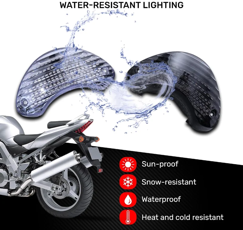 aVDB-moto LED Bremslicht/Rücklicht kompatibel mit SUZUKI SV 650 S SV650S 1999-2002 Plug & Play mit i