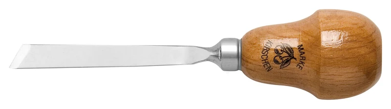 "KIRSCHEN" Werkzeuge 5602002 | Kerbschnitzbeitel mit Birnenheft Stich 1, schräg - 2mm 2mm Mehrfarbig