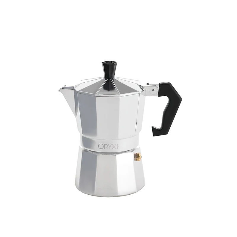 ORYX Espressokocher aus Aluminium 3 Tazas (150ml), 5056011, Silber, 3 Tazas (150ml)